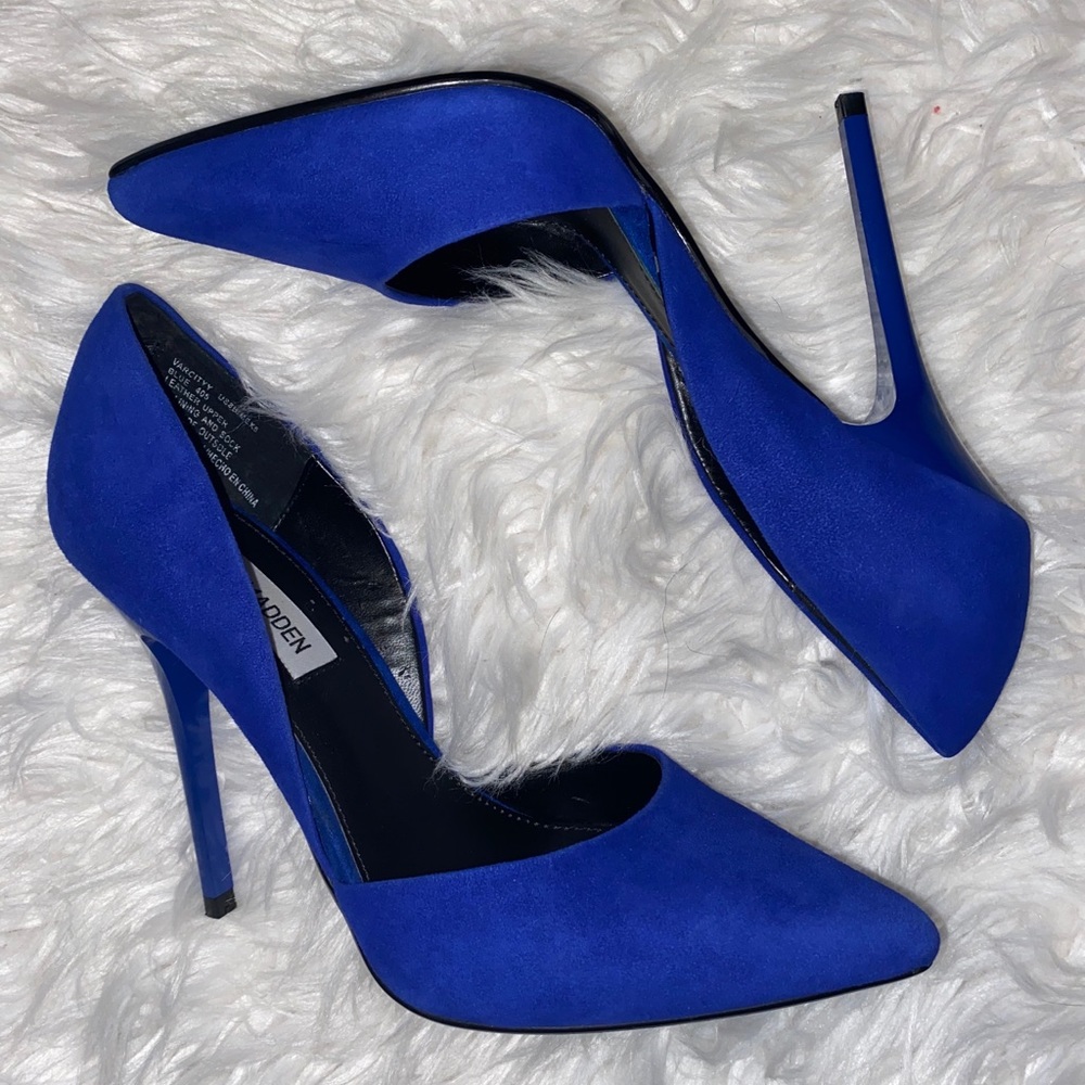 ✨Steve Madden Blue Pointed Toe Heels✨